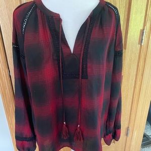 Knox Rose flannel top large